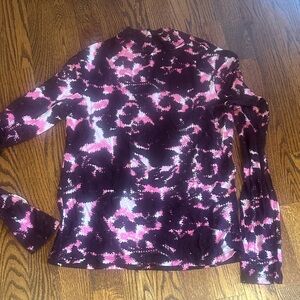 Scotch & Soda Pink and Maroon Mock neck top